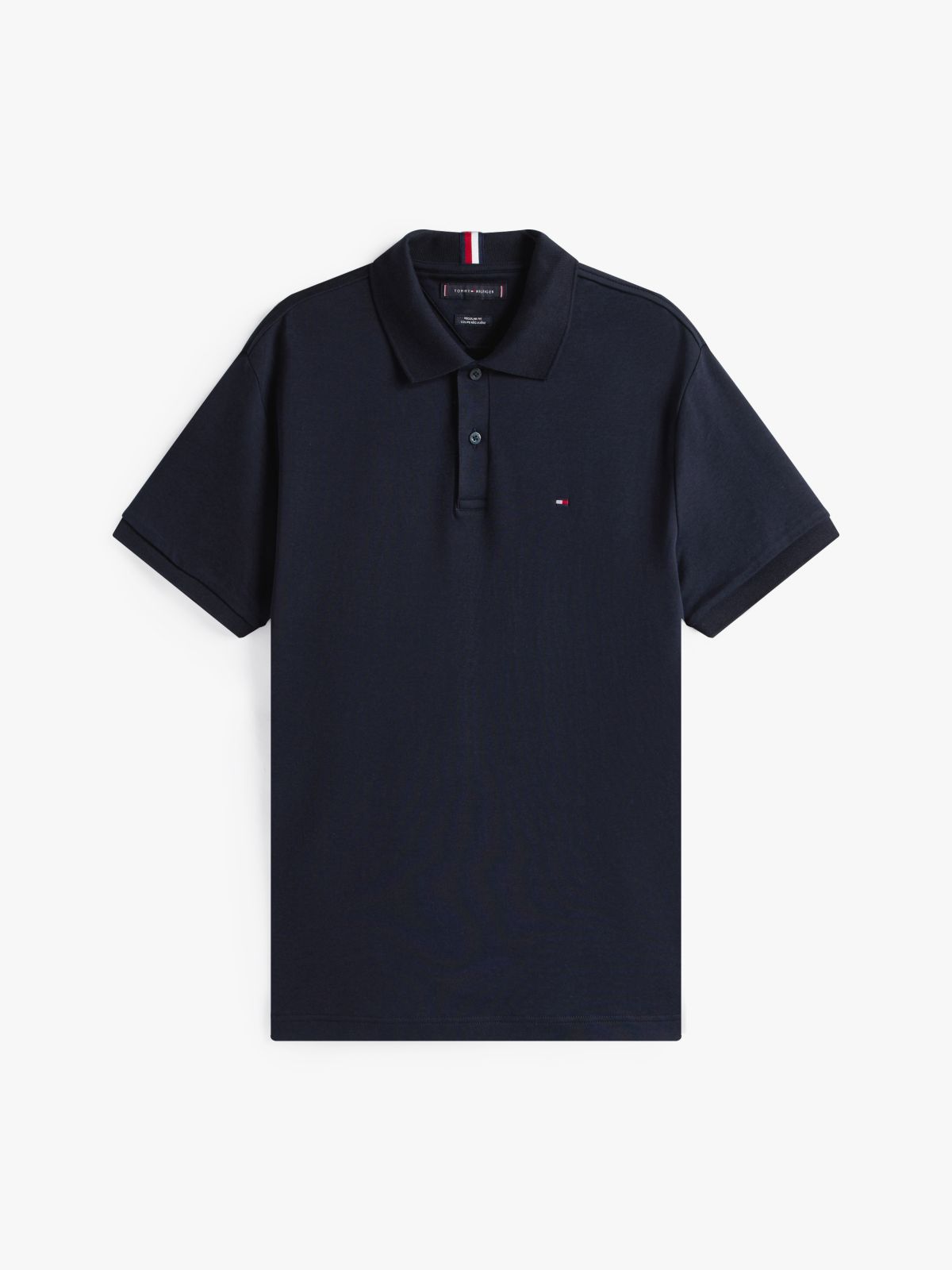Regular Fit Smooth Cotton Polo — Navy Blue