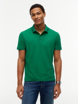 Regular Fit Smooth Cotton Polo, Nouveau Green