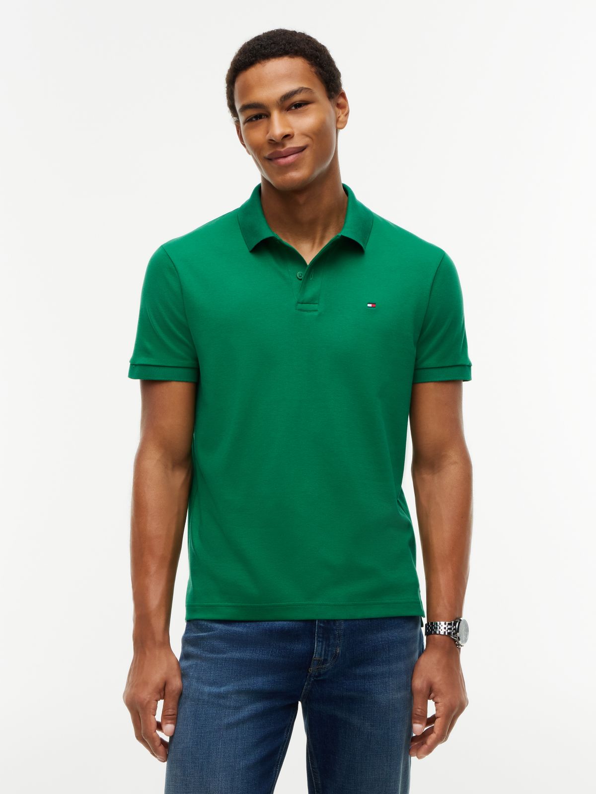 Regular Fit Smooth Cotton Polo — Nouveau Green