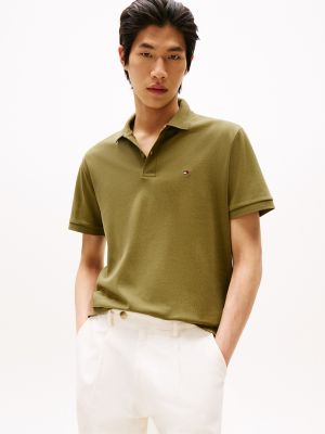 Regular Fit Smooth Cotton Polo, Uniform Olive