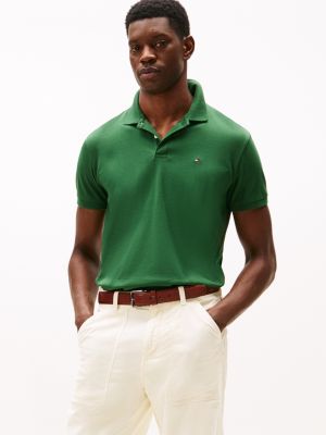 Regular Fit Smooth Cotton Polo, Deep Evergreen