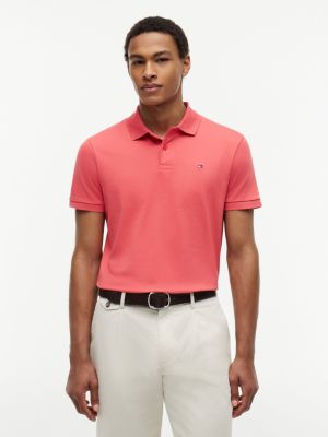 Regular Fit Smooth Cotton Polo, Coral