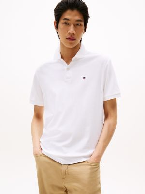 Regular Fit Cotton Polo, Optic White
