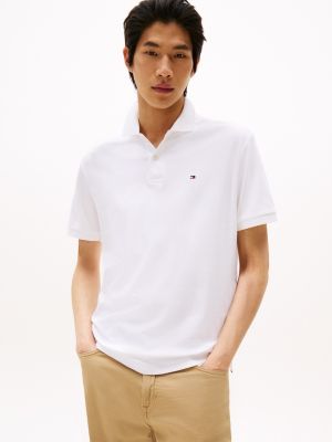 Regular Fit Cotton Polo, Optic White