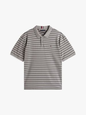 Regular Fit Stripe Cotton Polo | Tommy Hilfiger USA