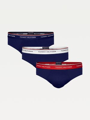 Tommy Hilfiger Premium Essentials Low Rise Trunk (3 Pack) (Small, Peacoat)  at  Men's Clothing store