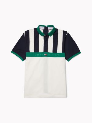 tommy jeans vertical stripe polo shirt