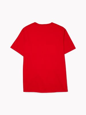 Sensory Tommy Jeans T-Shirt, Blush Red