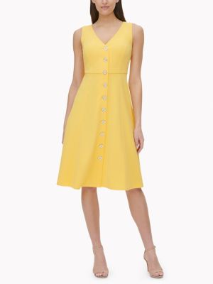 tommy hilfiger yellow dress