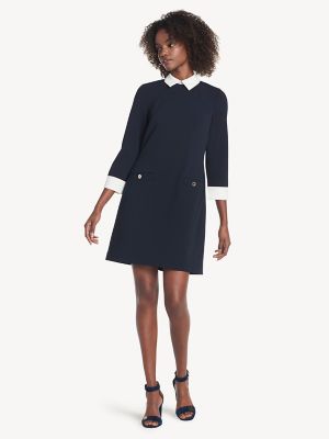 Essential Collared Long-Sleeve Dress 