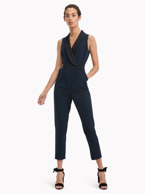 tommy hilfiger black jumpsuit