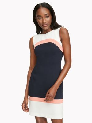 tommy hilfiger colorblock sheath dress