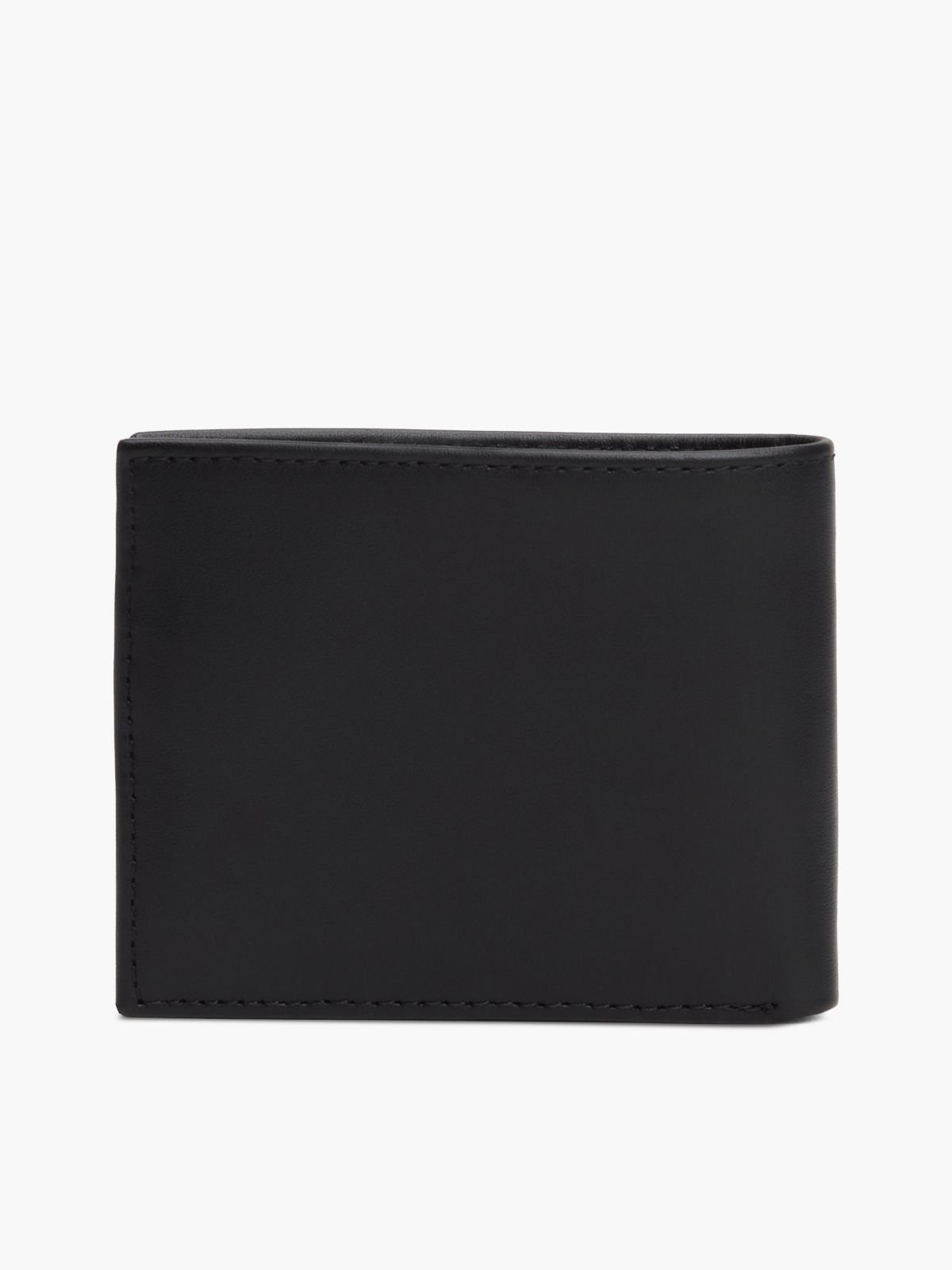Flag Emblem Mini Credit Card Wallet — Black