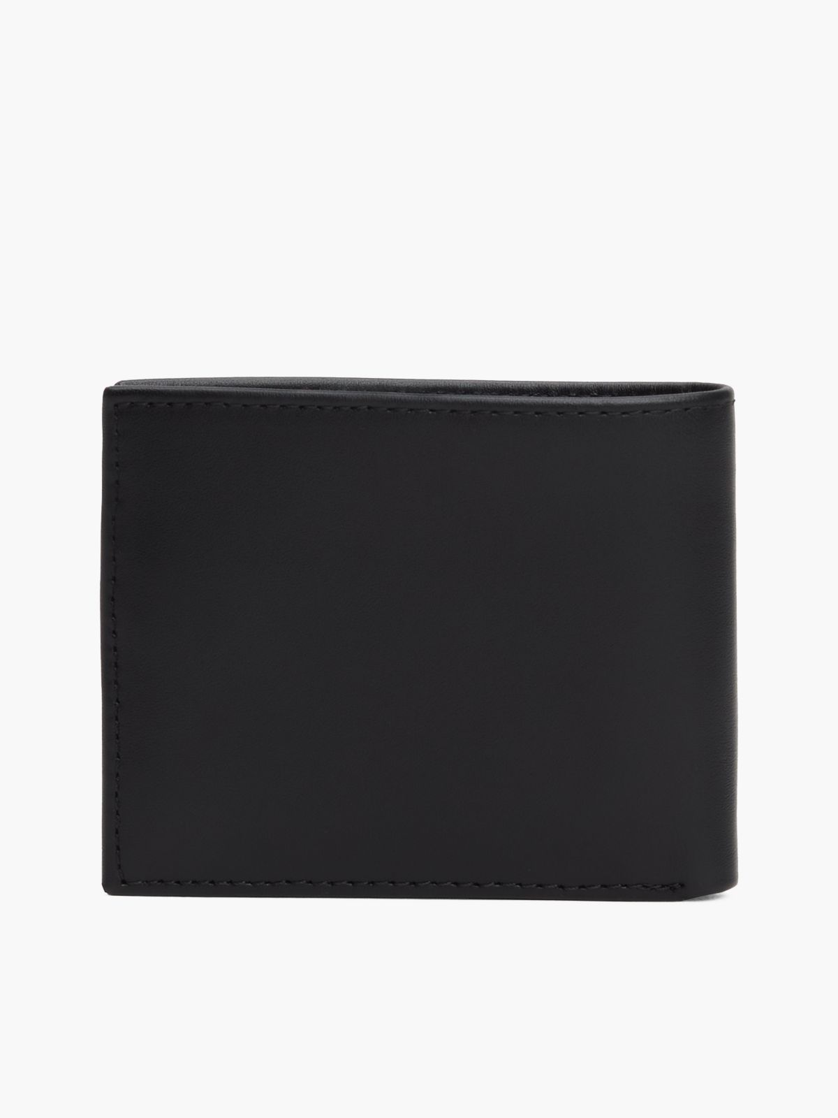 Flag Emblem Mini Credit Card Wallet — Black