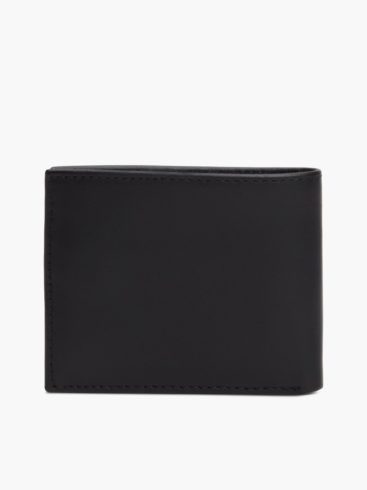 Flag Emblem Mini Credit Card Wallet — Black