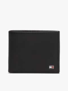 Flag Emblem Mini Credit Card Wallet — Black 1