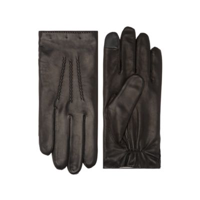 tommy hilfiger leather gloves