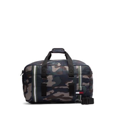 tommy hilfiger camo duffle bag