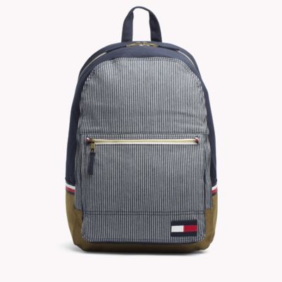 tommy hilfiger striped backpack