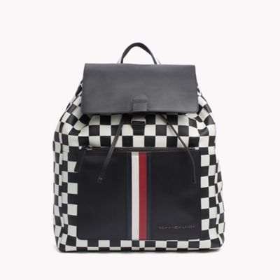 tommy hilfiger checkered backpack