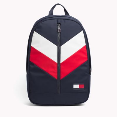 tommy hilfiger backpack blue and white