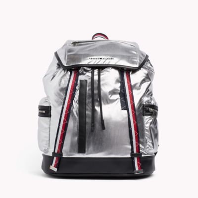 tommy hilfiger backpack silver