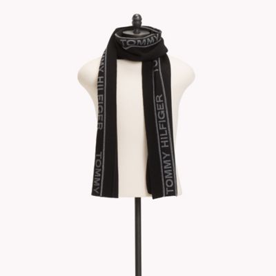 tommy hilfiger grey scarf