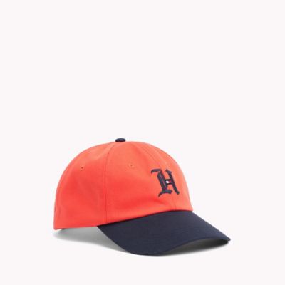 orange tommy hilfiger hat