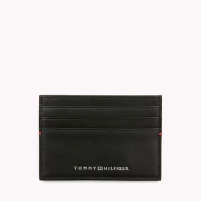 tommy hilfiger leather card holder