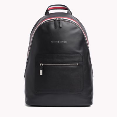 Hilfiger Stripe Leather Backpack 