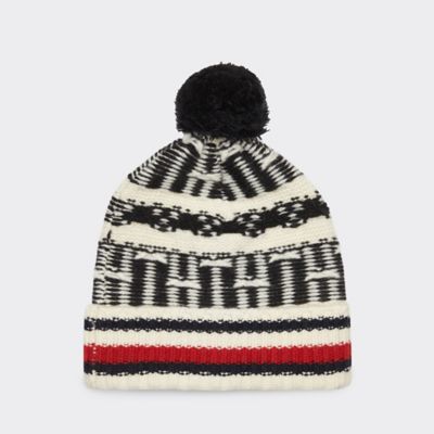 tommy hilfiger beanie with pom