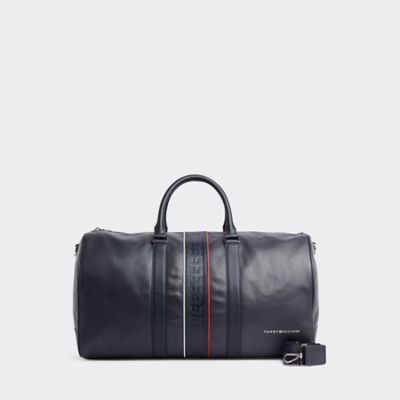 tommy hilfiger duffle bag leather 