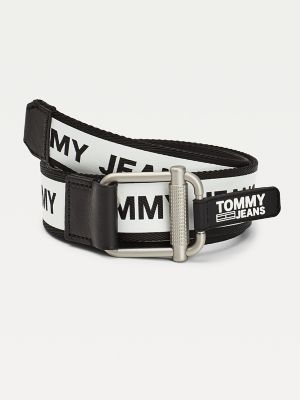 tommy jeans belt white