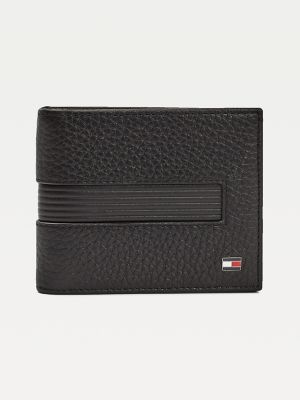 Textured Leather Card Wallet and Money 