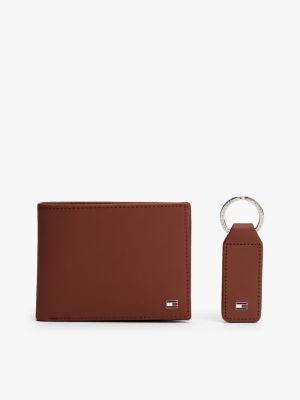 Leather Wallet and Key Chain Gift Set | Tommy Hilfiger