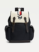Tommy Hilfiger Shearling TH Flap Backpack
