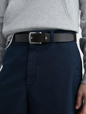 Flag Loop Leather Belt, Testa Di Moro