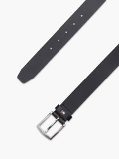 Flag Loop Leather Belt — Black 2