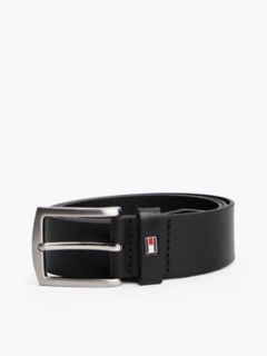 Flag Loop Leather Belt — Black 4
