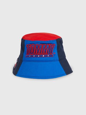 Tommy Hilfiger monogram logo bucket hat in black