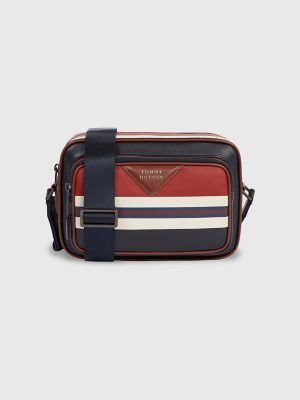 Stripe Leather Camera Bag Tommy Hilfiger