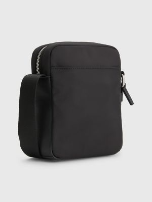 Tommy Hilfiger Coated Canvas Mini Reporter Bag in Black for Men