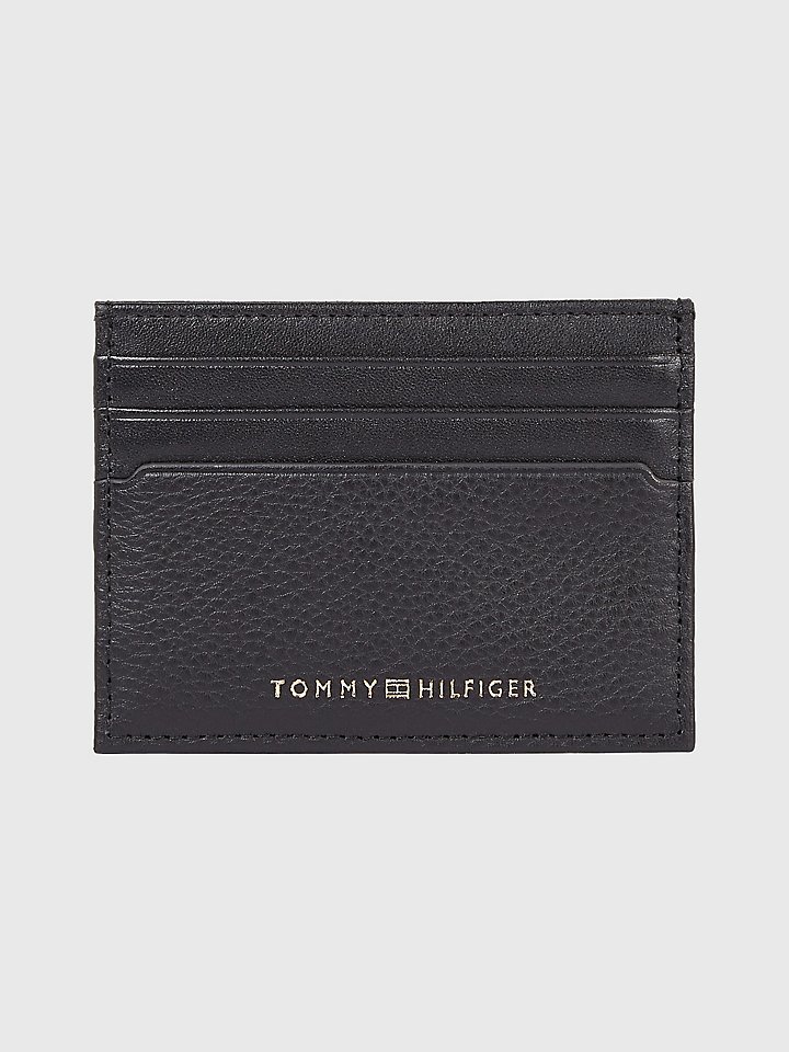 Toevlucht Vol Verplicht Pebbled Leather Credit Card Holder | Tommy Hilfiger