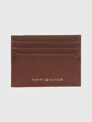Booth Isolere Maleri Pebbled Leather Credit Card Holder | Tommy Hilfiger