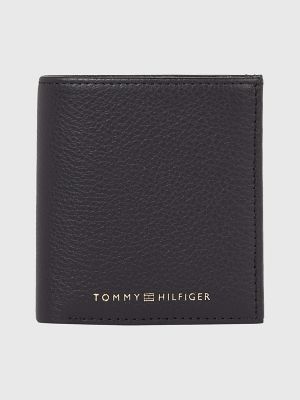 TOMMY HILFIGER - Men's wallet with logo details - AM0AM11589BDS - Black