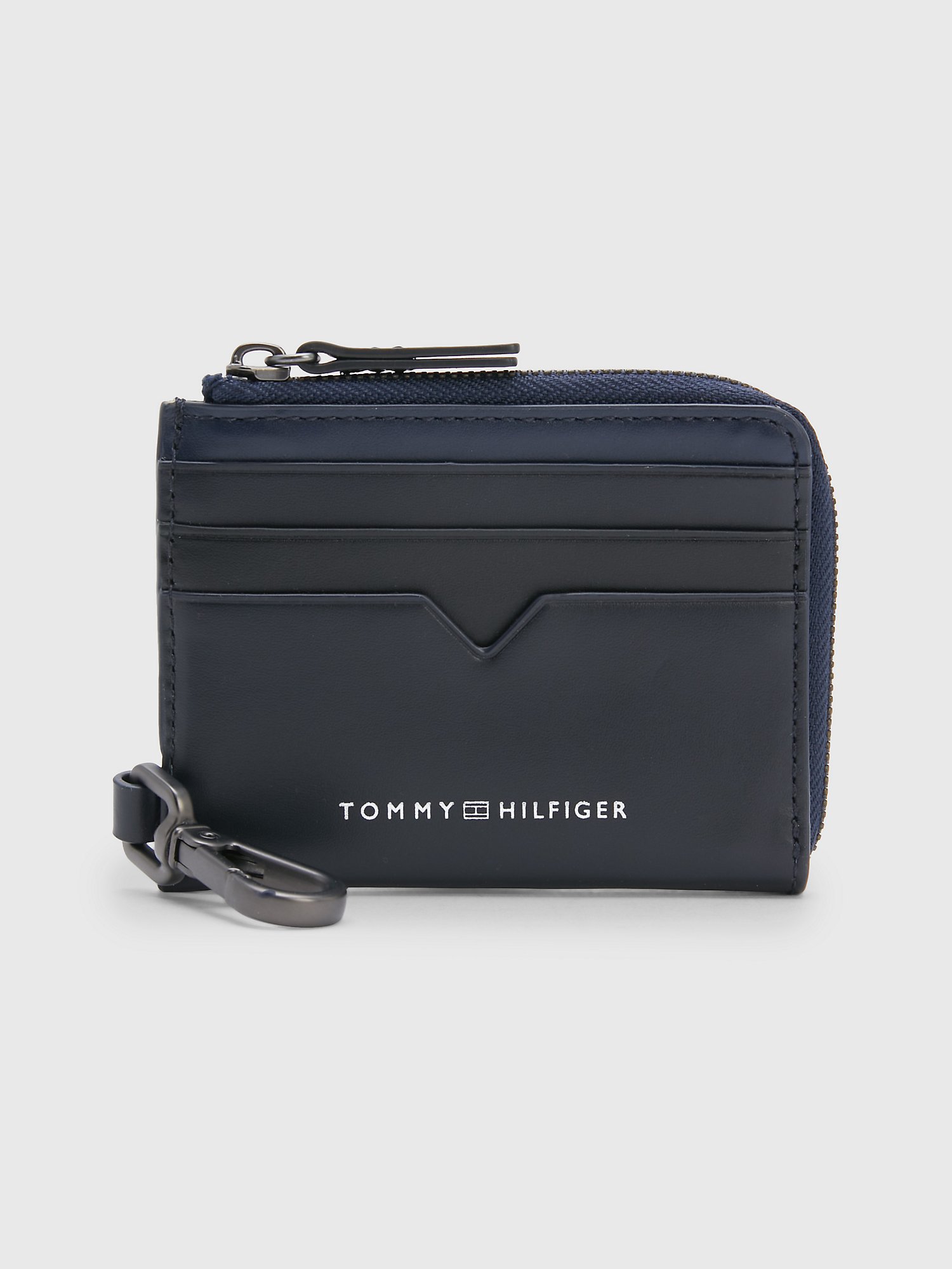 Logo Leather Zip Wallet Tommy Hilfiger