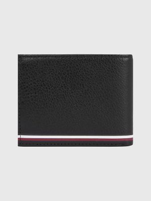 Tommy Hilfiger Mercedes Benz Small Leather Wallet, Black, Black