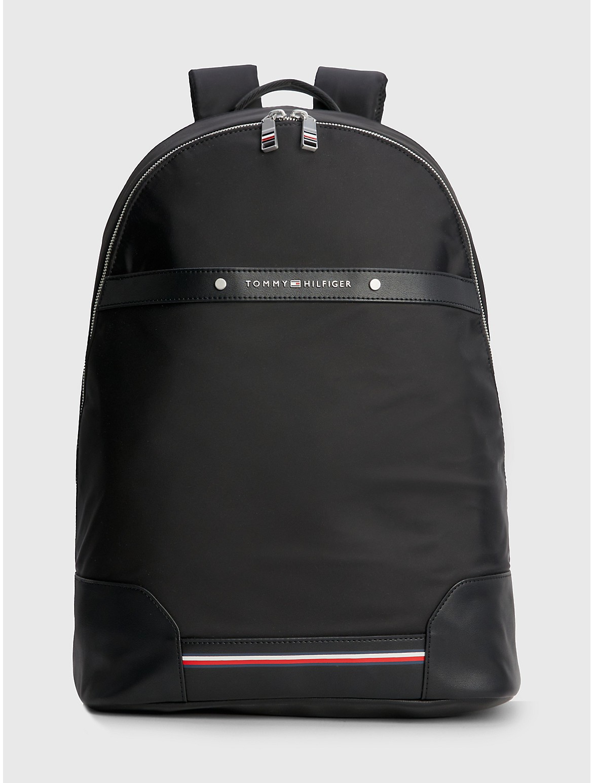 Tommy Hilfiger Men's Logo Stripe Backpack - Black