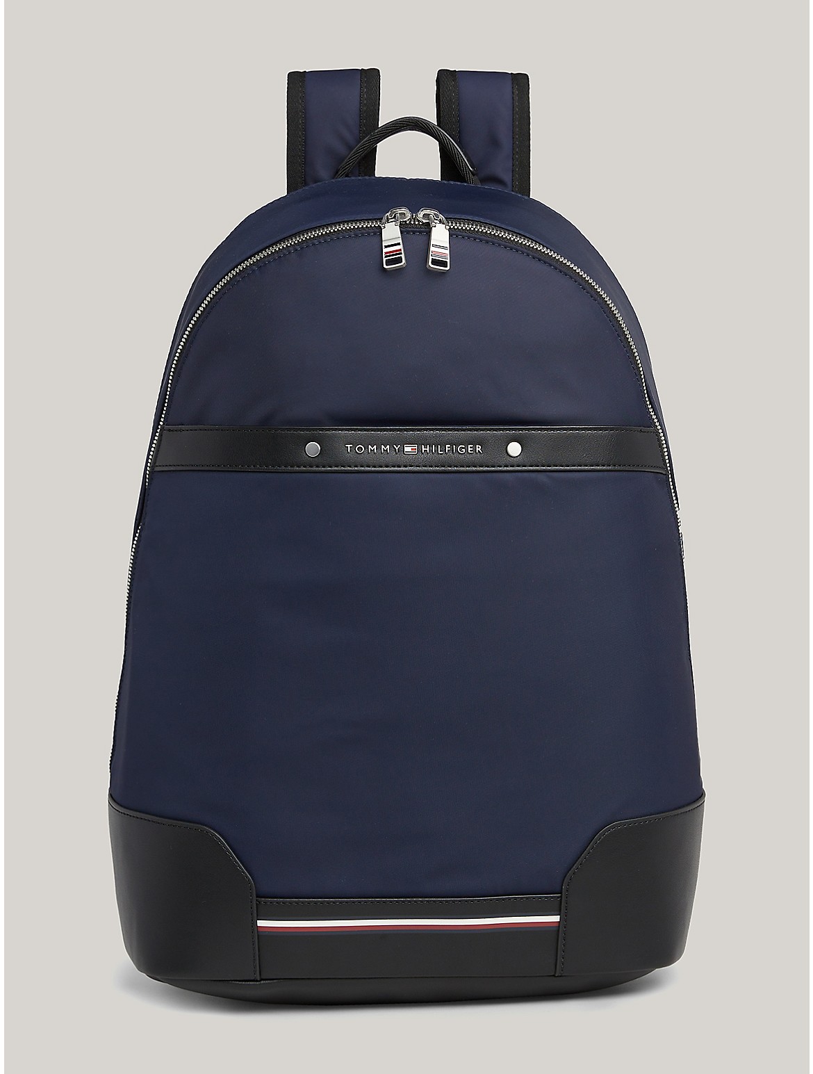 Tommy Hilfiger Logo Stripe Backpack In Space Blue