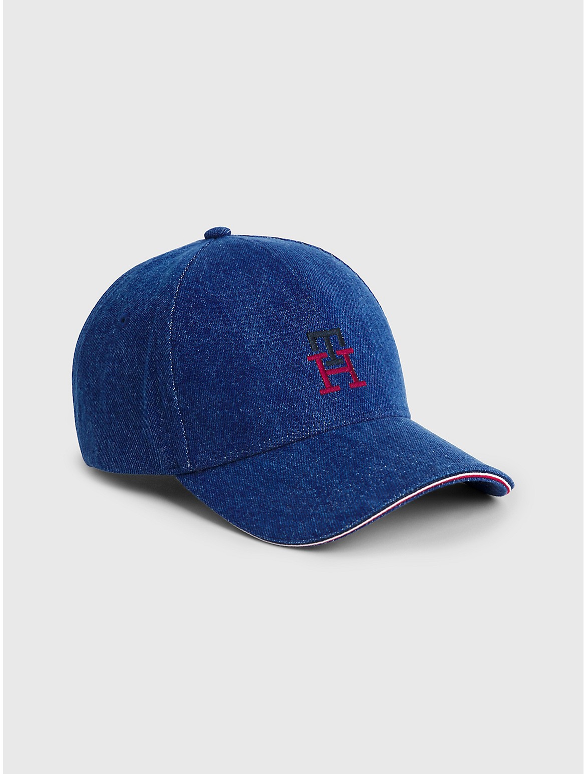 Tommy Hilfiger Men's TH Monogram Denim Baseball Cap - Blue